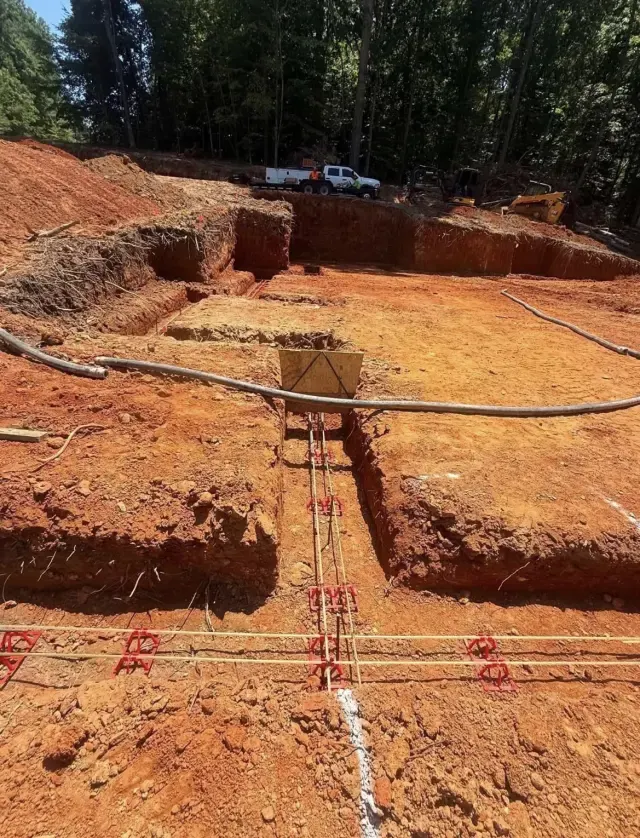 Footing and basement excavation